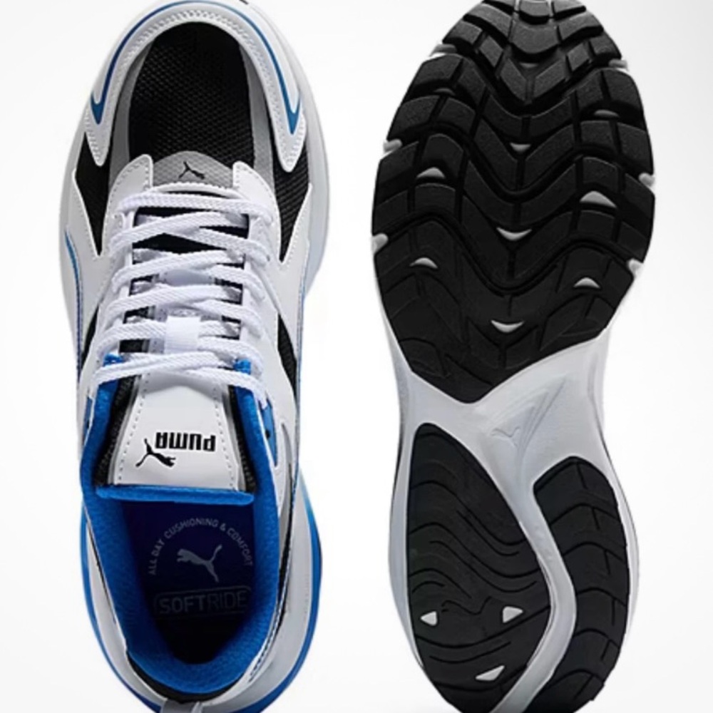 Puma Black and Blue Running Shoes